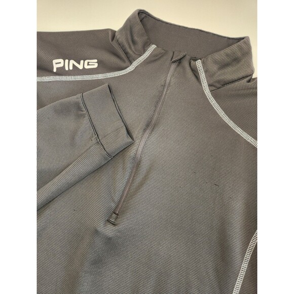 Ping Performance 1/4 Zip‎ Pullover Men's L Gray Long Sleeve Golf Stretch - Picture 1 of 8